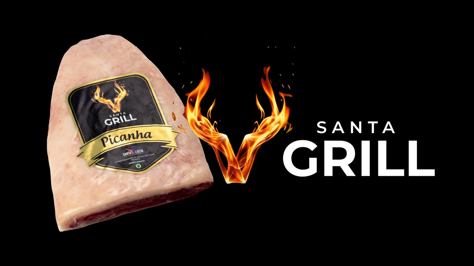 Picanha Santa Grill, marca premium de carnes criada pela AMO